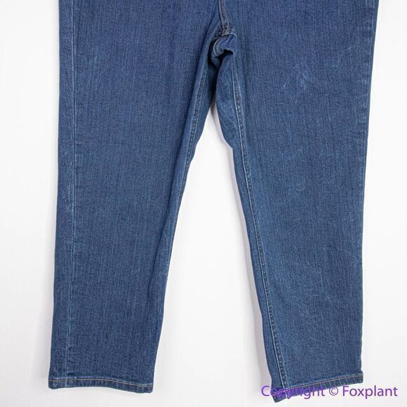 NEW Express super high rise mom jeans‎ in medium dark blue wash, 14R - Picture 2 of 13